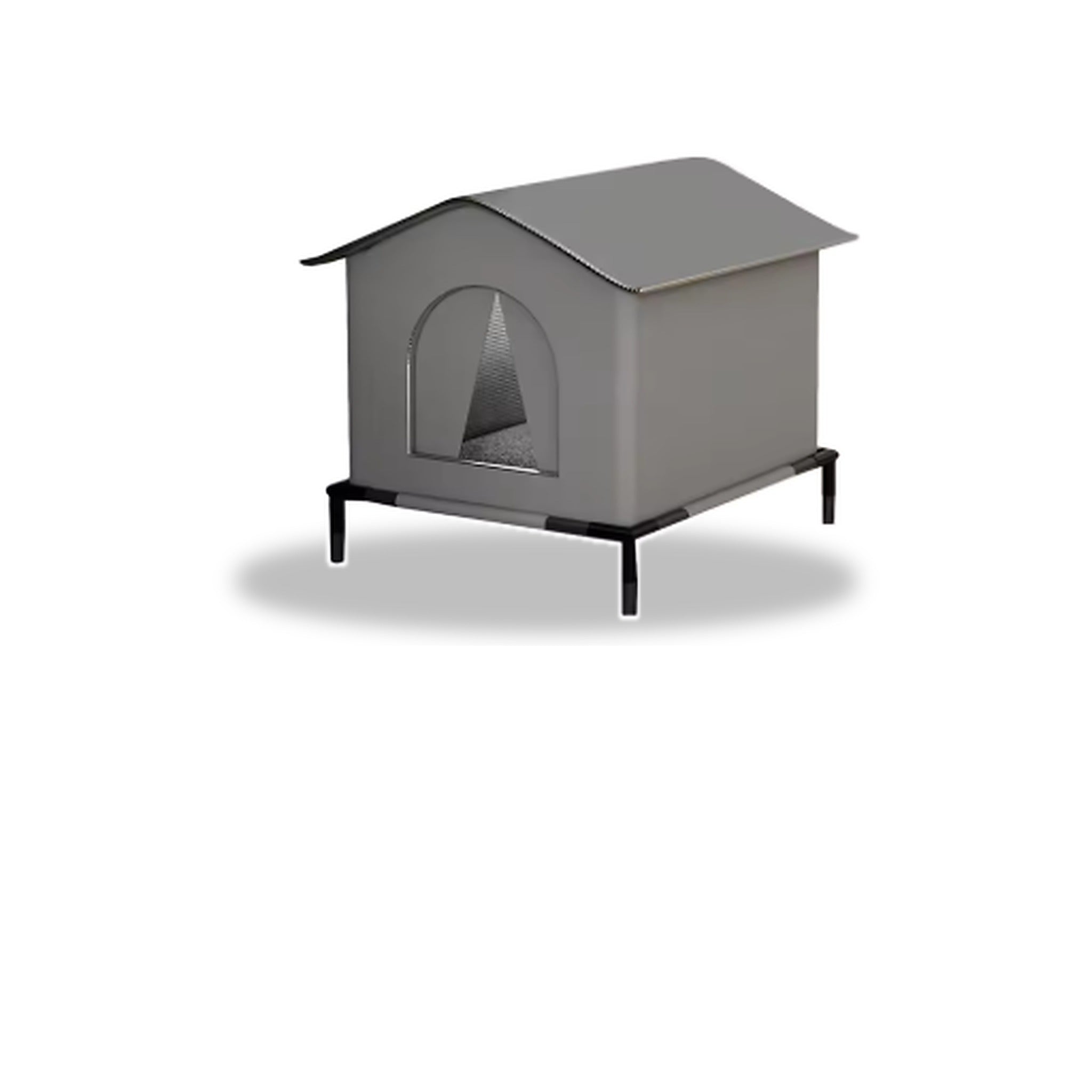 Domek dla kota i małego psa – ocieplany, wodoodporny, na podwyższeniu