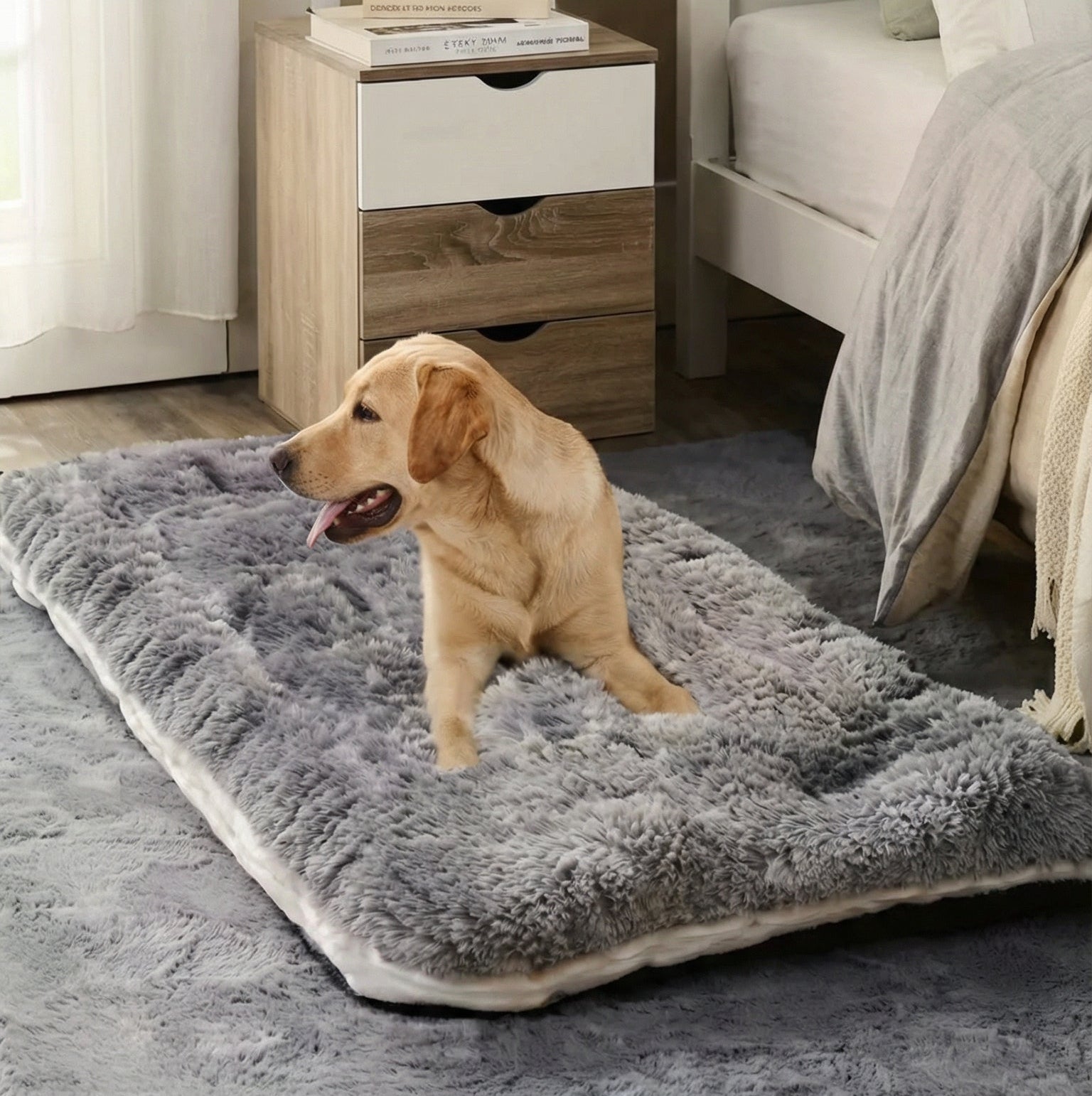 Duże pluszowe legowisko dla psa