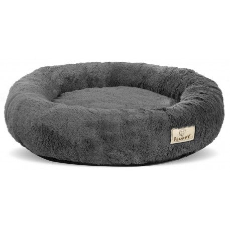 Legowisko SHAGGY 40 cm ROZBIERALNE antyslip Ciemnoszare