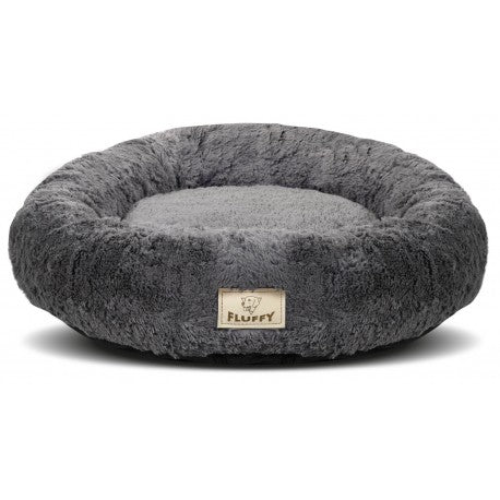 Legowisko SHAGGY 40 cm ROZBIERALNE antyslip Ciemnoszare