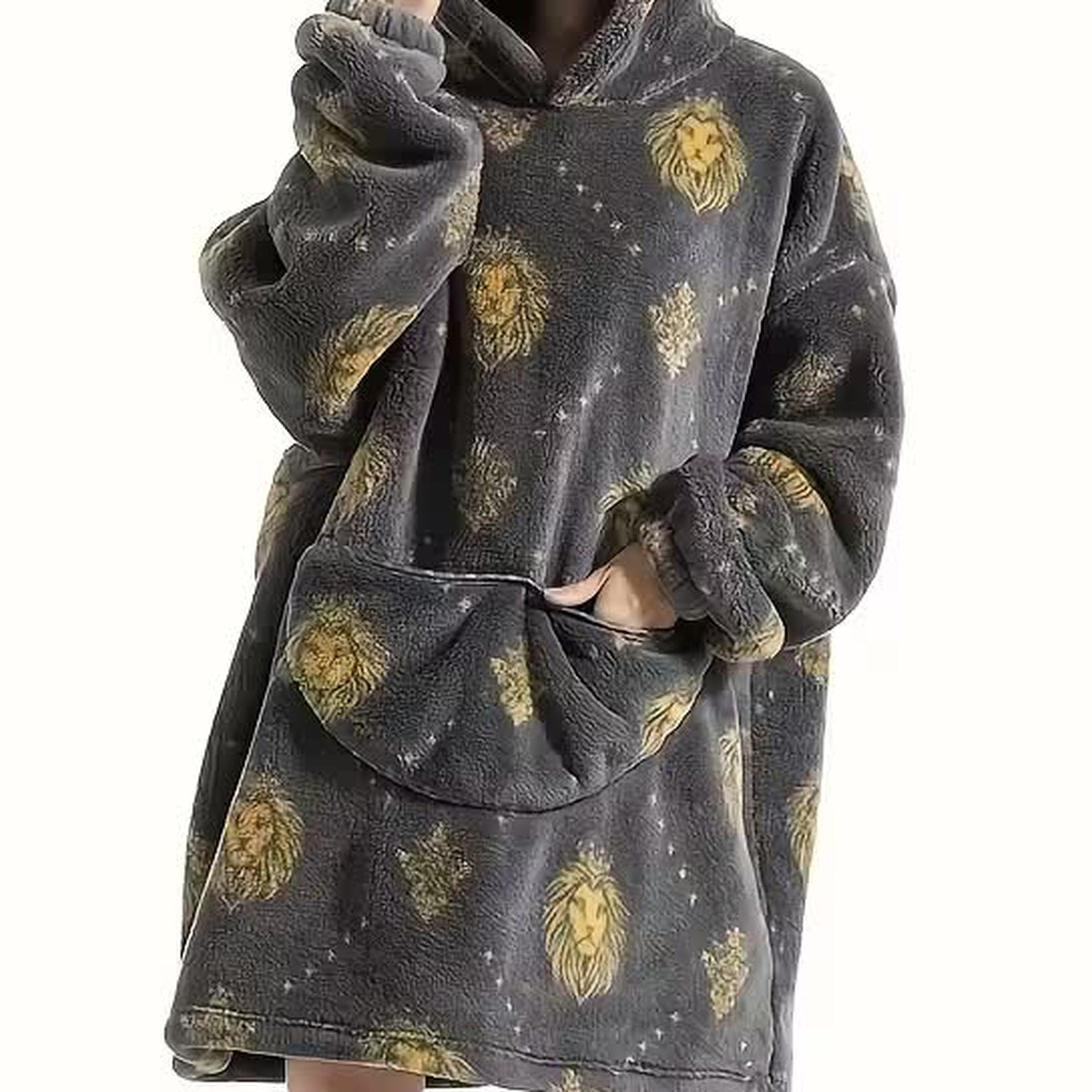 Bluzo‑koc z kapturem — ciepło, które nosisz ze sobą