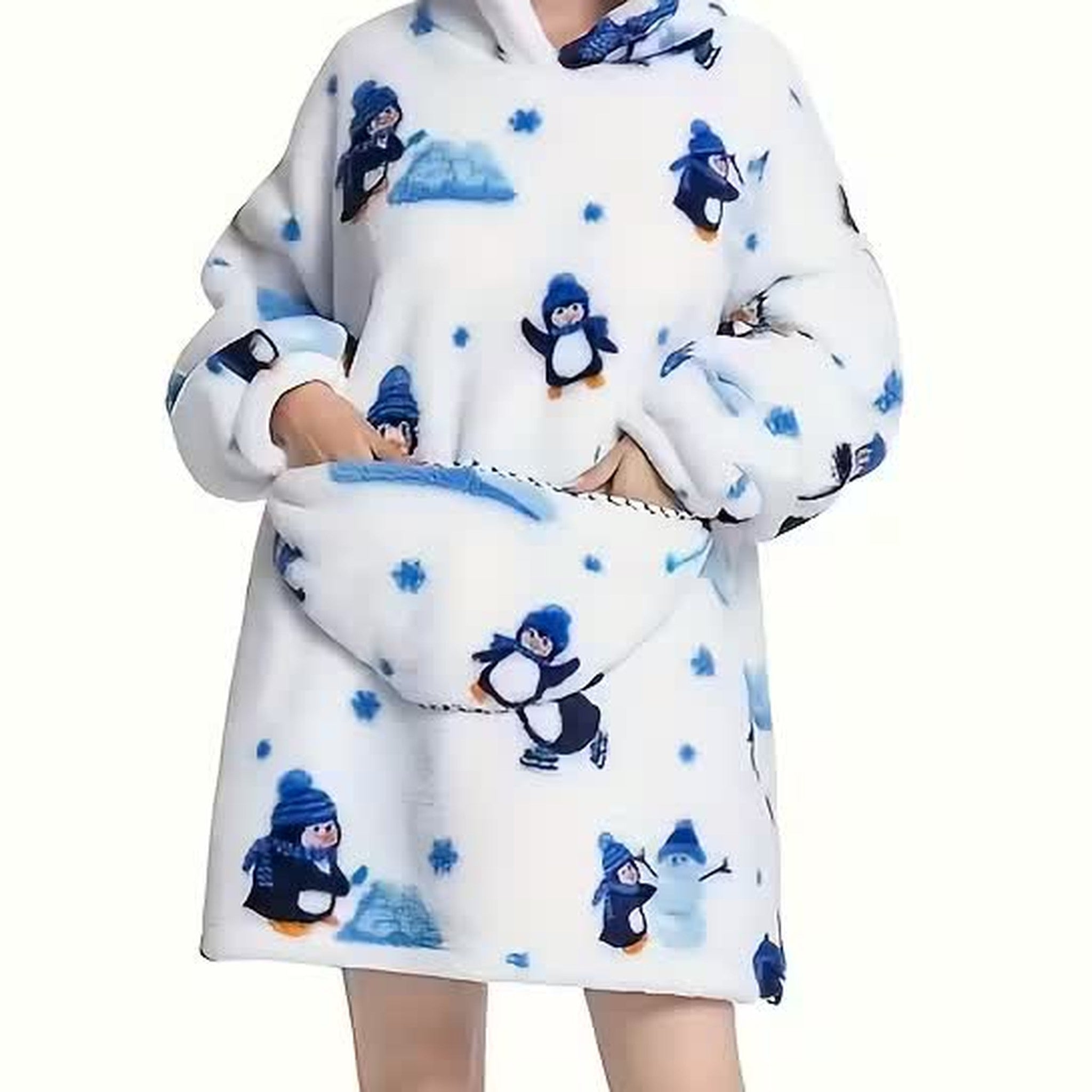 Bluzo‑koc z kapturem — ciepło, które nosisz ze sobą