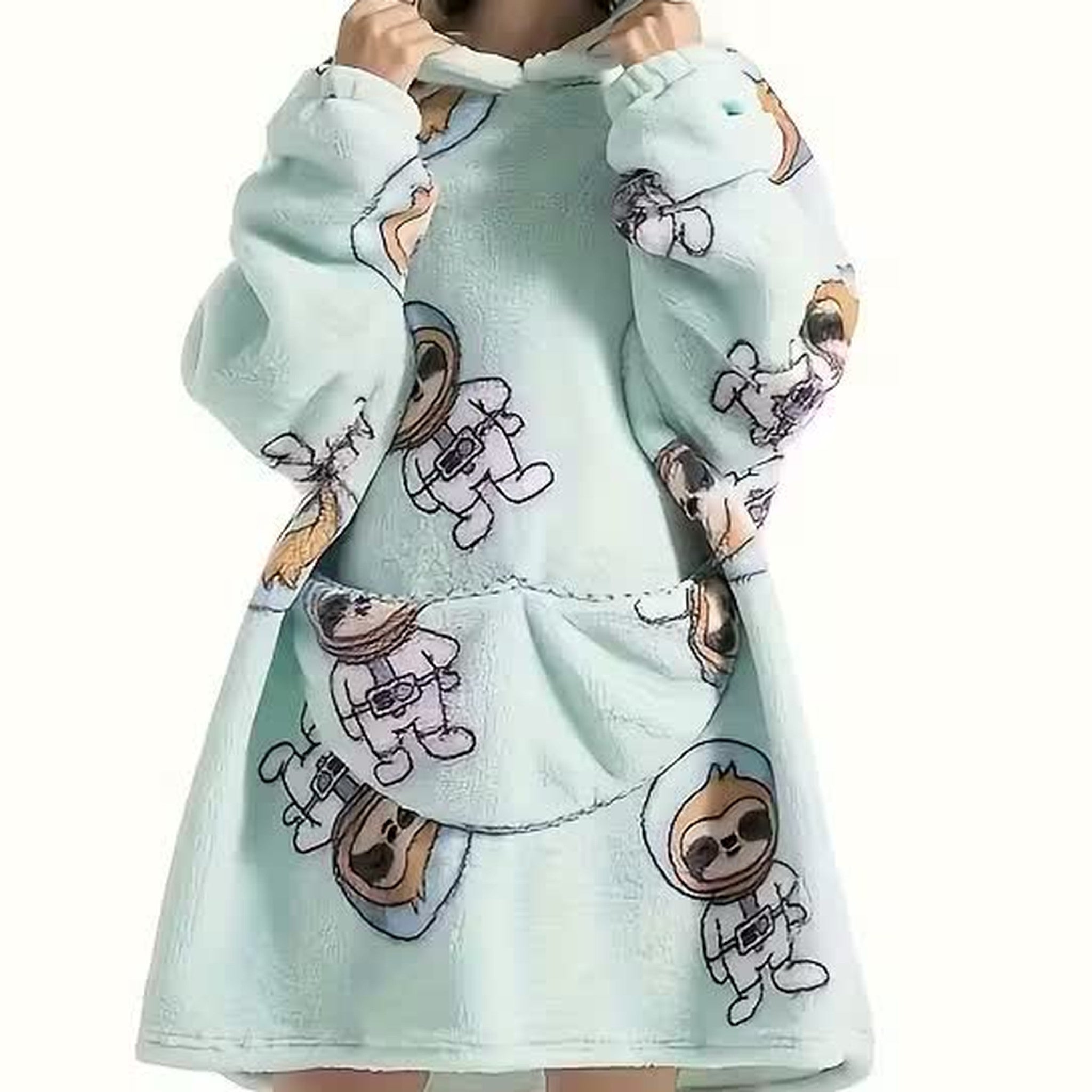 Bluzo‑koc z kapturem — ciepło, które nosisz ze sobą