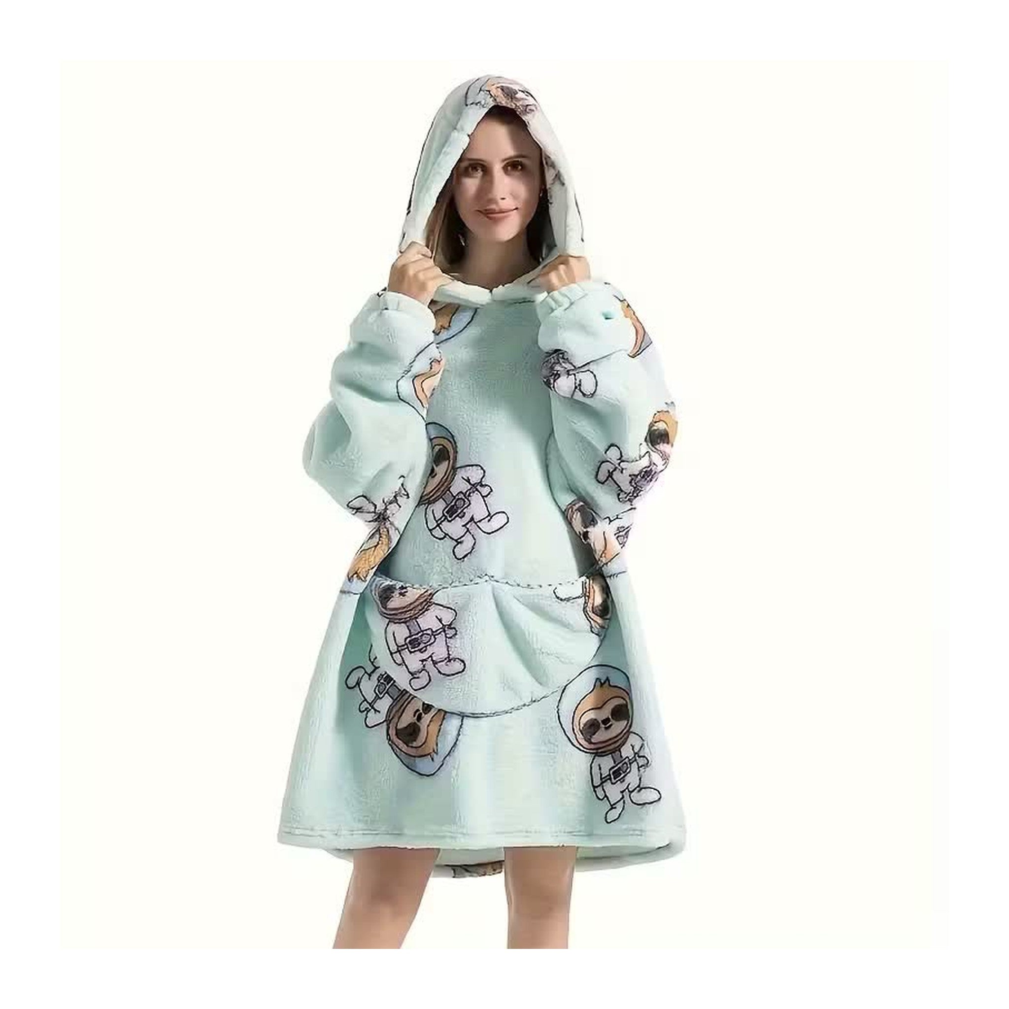 Bluzo‑koc z kapturem — ciepło, które nosisz ze sobą