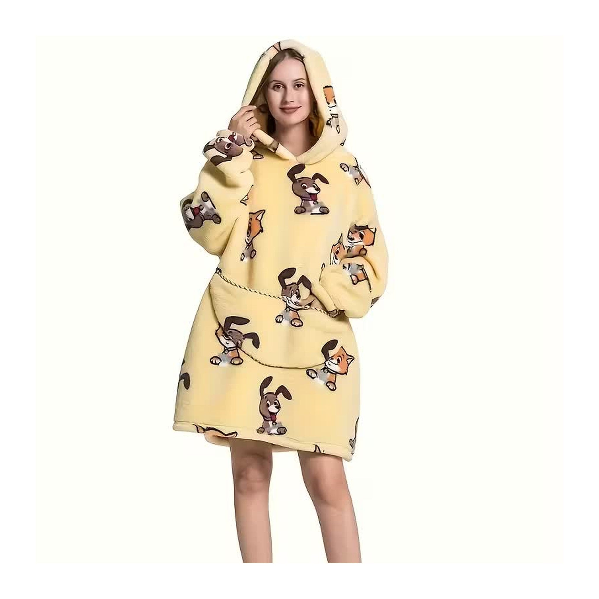 Bluzo‑koc z kapturem — ciepło, które nosisz ze sobą