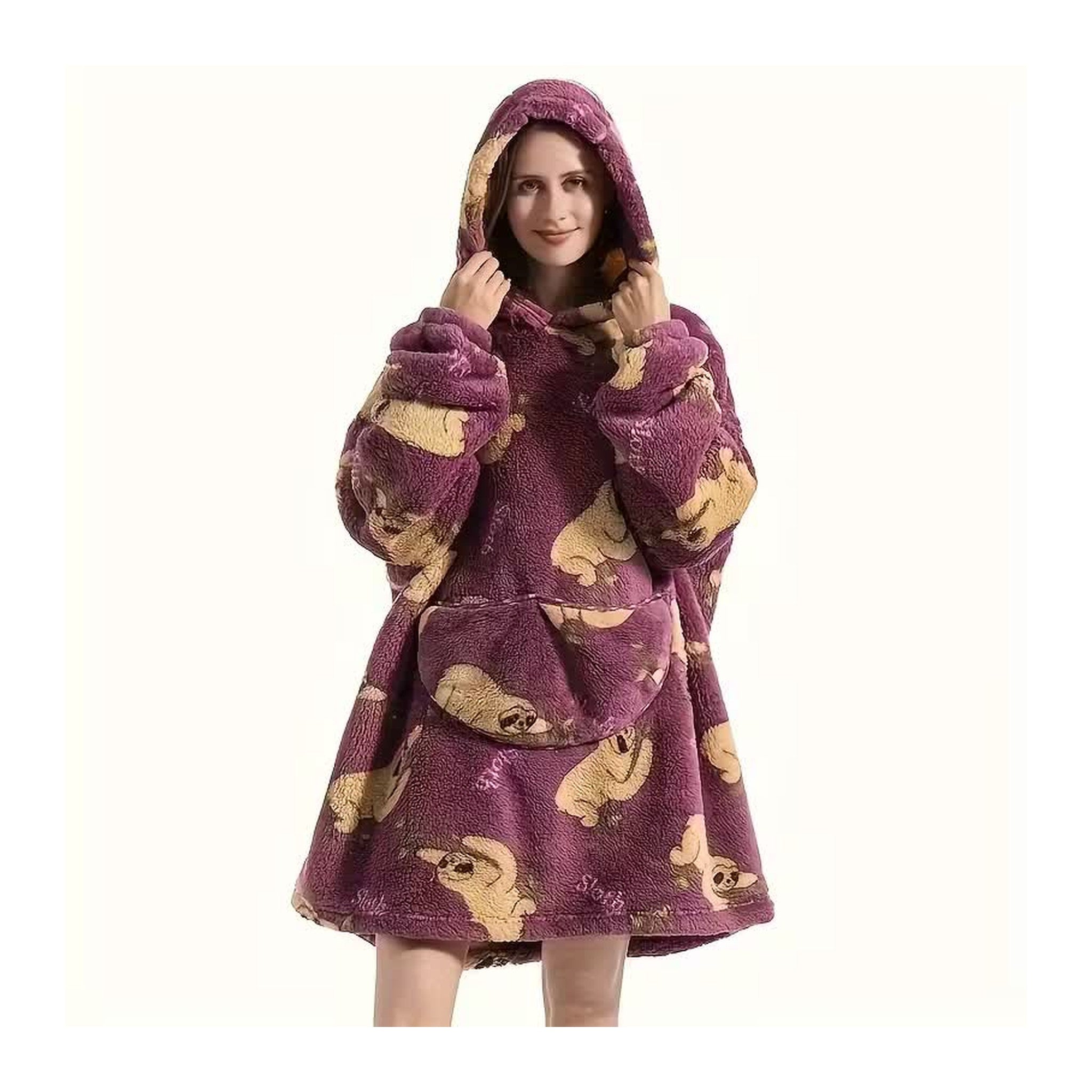 Bluzo‑koc z kapturem — ciepło, które nosisz ze sobą