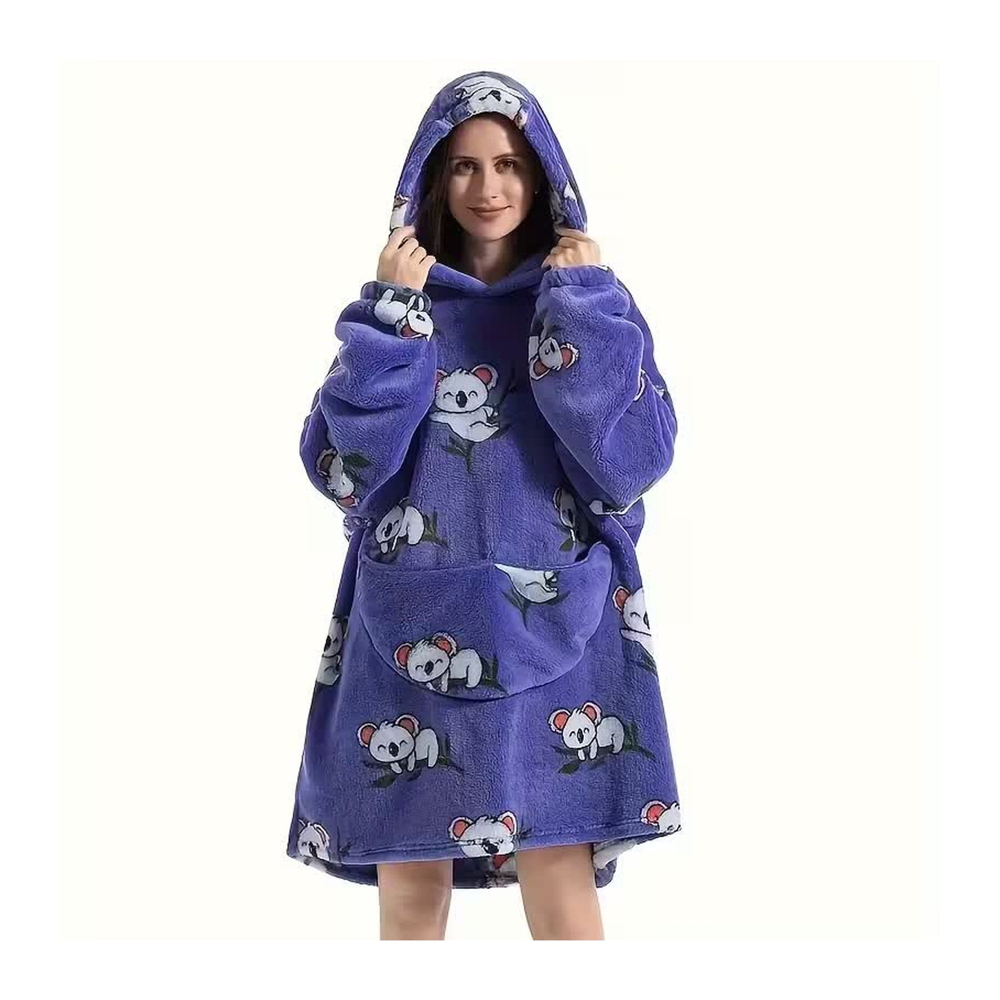 Bluzo‑koc z kapturem — ciepło, które nosisz ze sobą