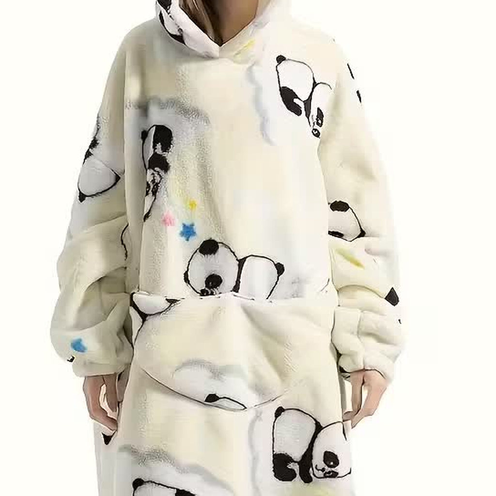 Bluzo‑koc z kapturem — ciepło, które nosisz ze sobą