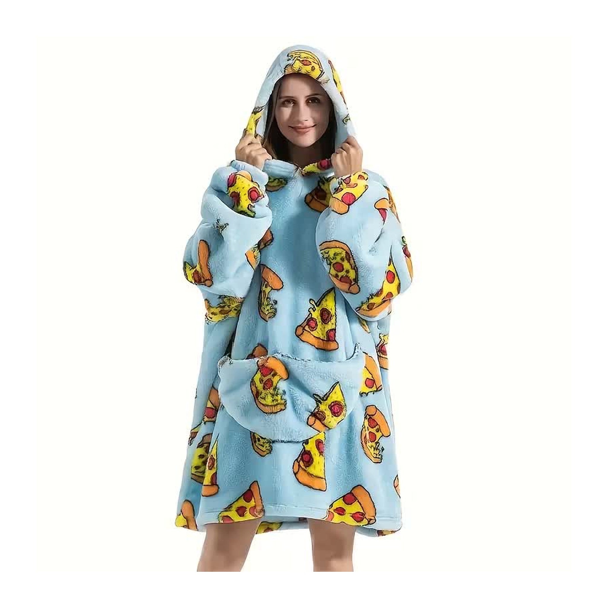 Bluzo‑koc z kapturem — ciepło, które nosisz ze sobą